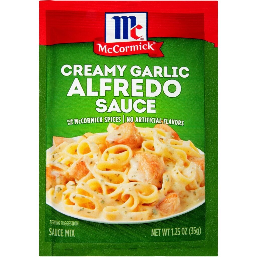 McCormick Creamy Garlic Alfredo Sauce Mix 1.25 oz. (05-7131)