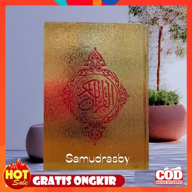 / Al QURAN LARGE GOLD SIZE A4 30 x 21 CM