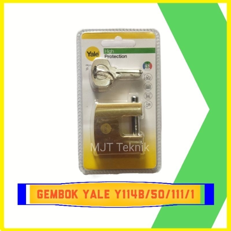 Yale Panzer Gold Padlock 50mm Y114B/50/111/1 คุณภาพสูงยอดนิยม