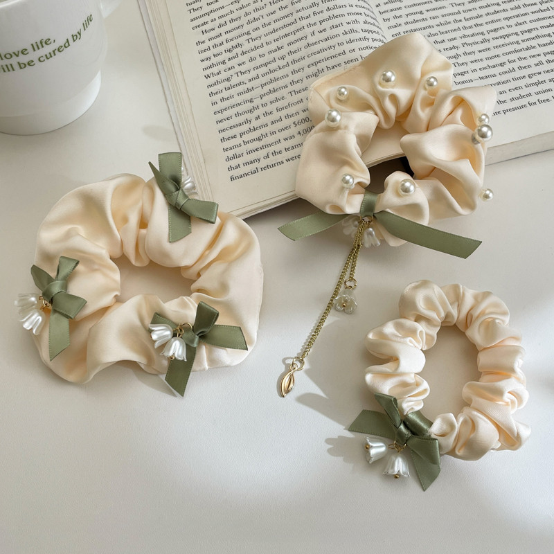 Lily of The Valley ยางรัดผม ลายดอกไม้ ระดับไฮเอนด์ แฟชั่นแฟรี่ สําหรับผู้หญิง