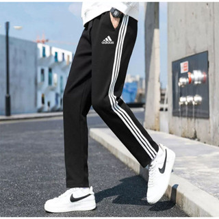 รุ่นใหม่กางเกงกีฬาผู้ชายและผู้หญิงทรงหลวมสบาย ๆ กางเกงทรงตรง…