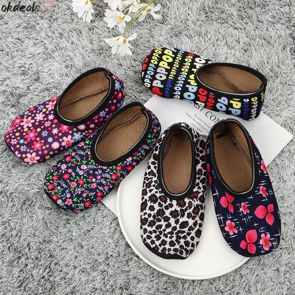 Okdeals ถุงเท้ากันลื่น ให้ความอบอุ่น เหมาะกับใส่ในบ้าน และฤดูหนาว สําหรับผู้ชาย และผู้หญิง