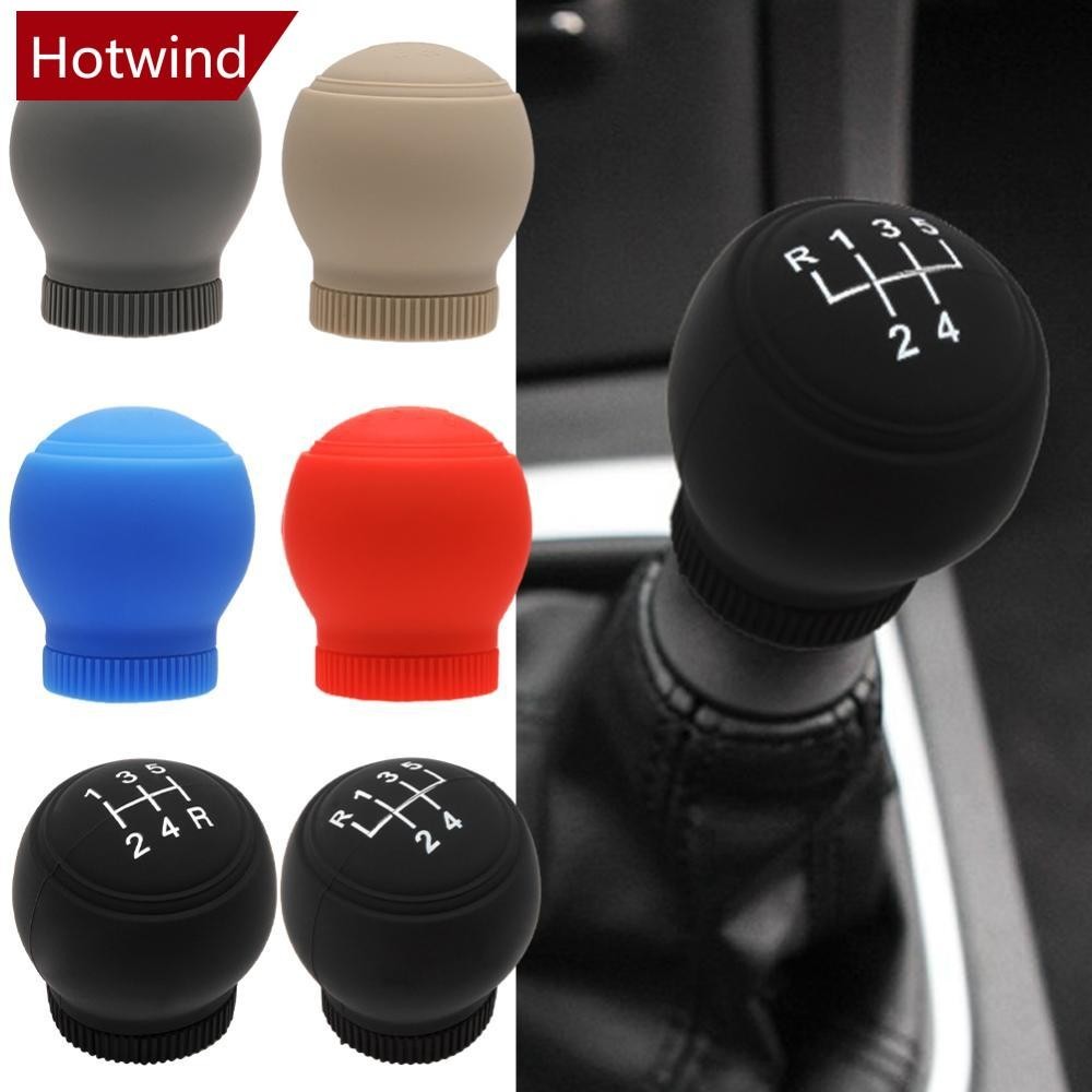 Hotwind ปลอกหุ้มหัวเกียร์รถยนต์ ซิลิโคน ทรงกลม ความเร็ว 5 6 ระดับ MT T1U5