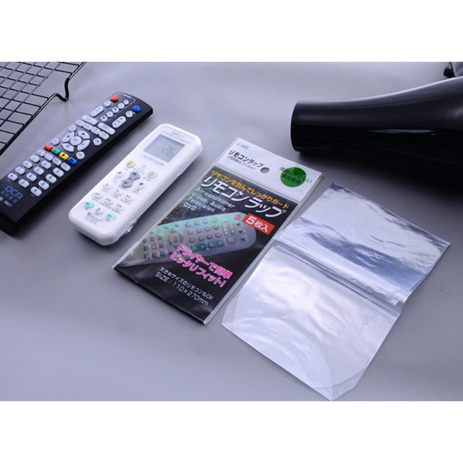 ซองใส่รีโมท ฟิล์ม หด เป่าลมร้อน ซองพลาสติกใส ฟิล์มหุ้มรีโมท 110 × 270mm ถูกที่สุด พร้อมส่งจากไทย