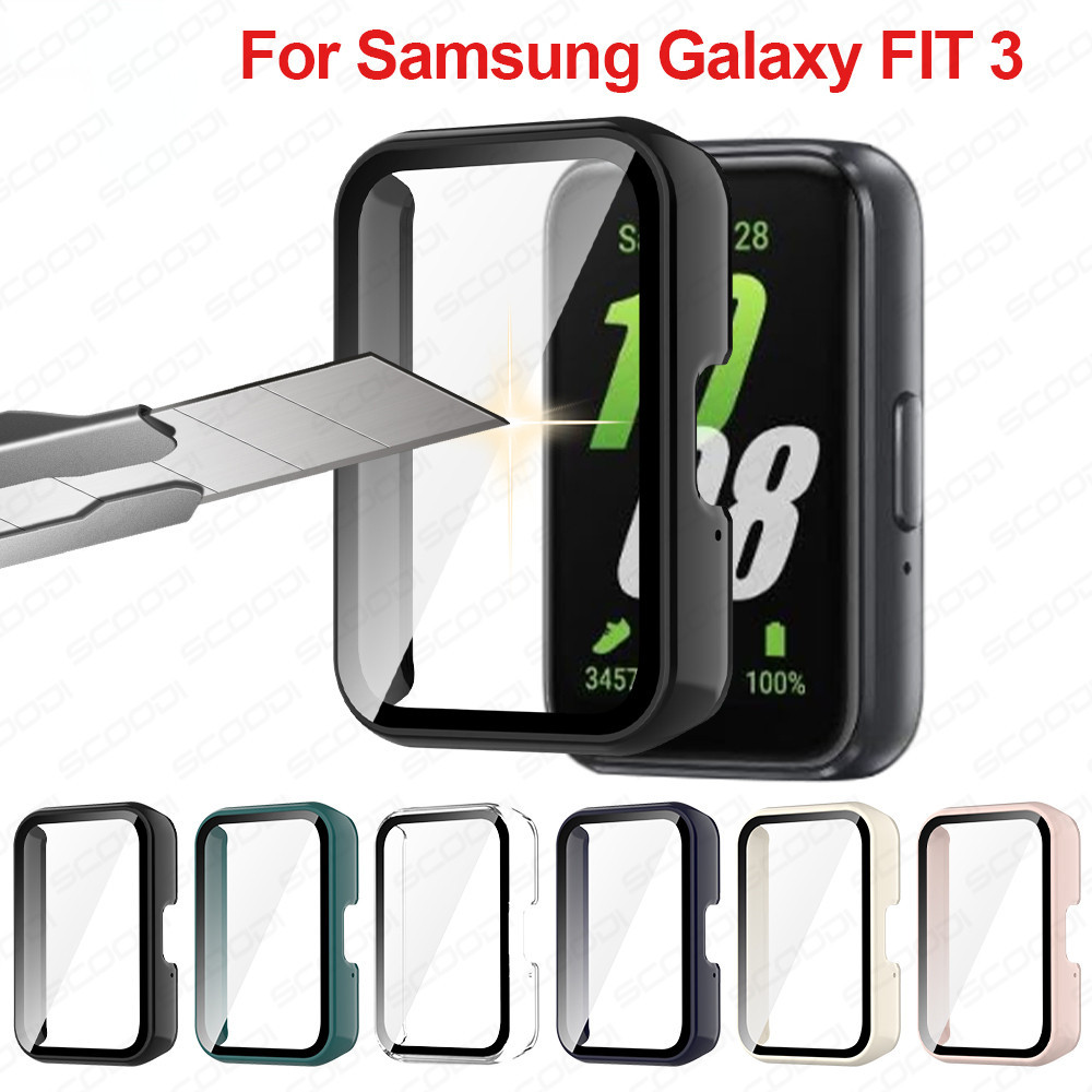 เคสกระจก กันรอยขีดข่วน กันรอยหน้าจอ อุปกรณ์เสริม สําหรับ Samsung Galaxy Fit 3 Fit3