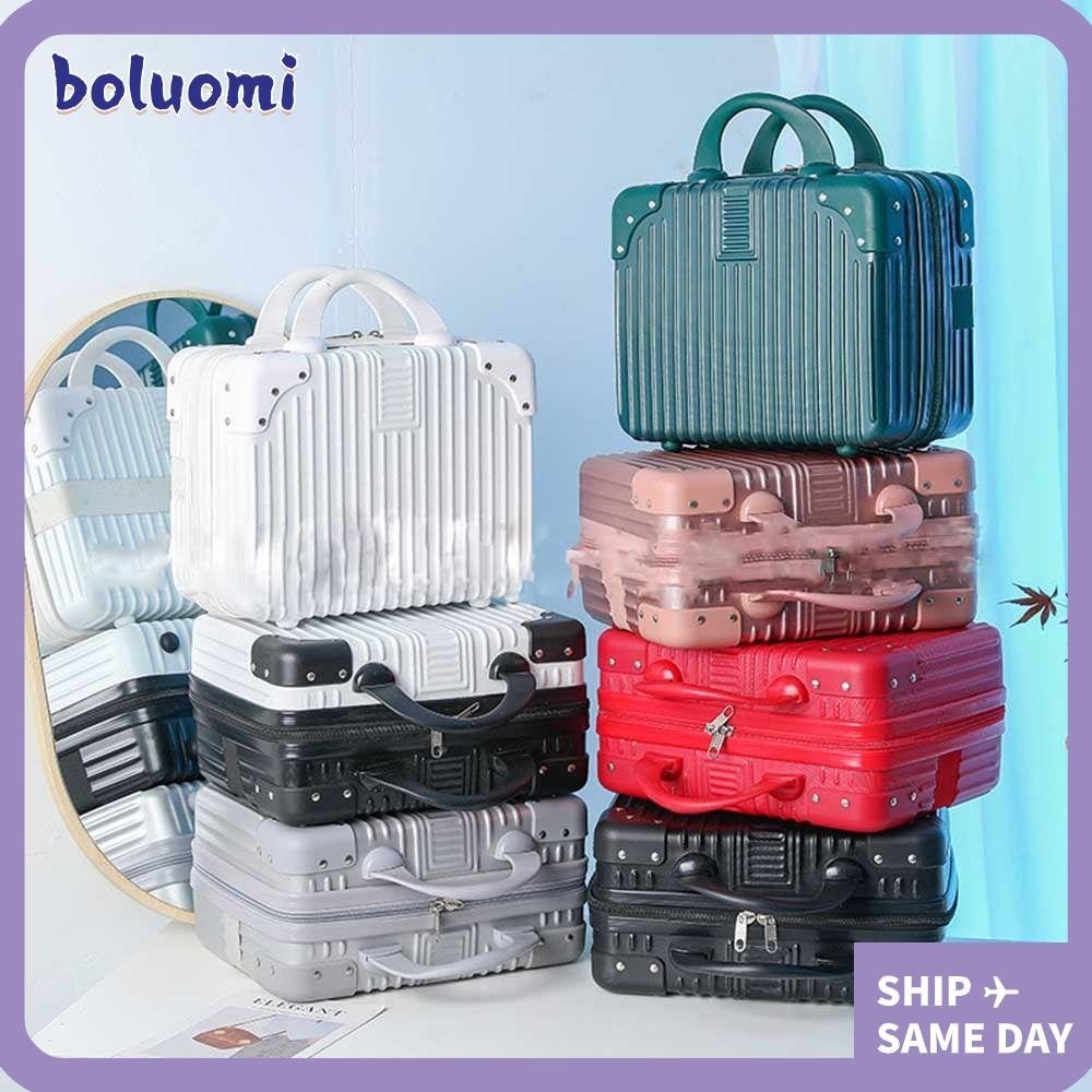 Boluomi กระเป๋าเดินทาง ขนาดเล็ก ผู้หญิง แต่งหน้า พกพา เดินทาง ใบสั้น