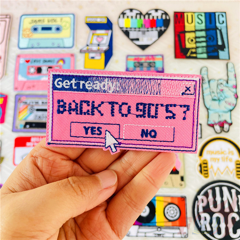 ☸ แผ่นแพทช์เหล็ก ลายศิลปะดนตรีร็อค สไตล์พังก์ร็อค ☸ แผ่นแพทช์รีดติดเสื้อ ปักลาย DIY 1 ชิ้น - รูปที่ 4