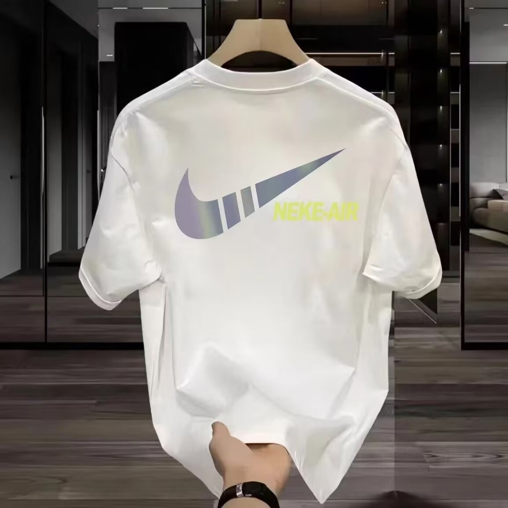 ใหม่ เสื้อยืดลําลอง แขนสั้น คอกลม ทรงหลวม แฟชั่น (50-102 กก.)