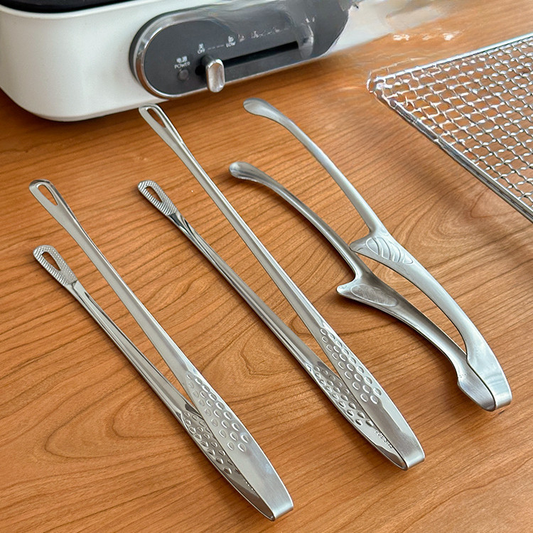 HERA ที่คีบอาหาร บาร์บีคิว สเต็ก สเตนเลส สไตล์เกาหลี Stainless Steel Food Tongs