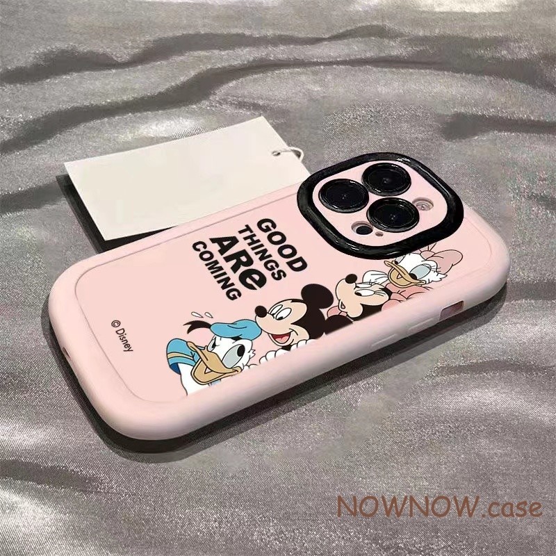 เคสโทรศัพท์มือถือ แบบนิ่ม ลายการ์ตูนมิกกี้ มินนี่ กันกระแทก สําหรับ iPhone 15 14 13 12 11 Pro MAX X XR XS MAX 7 8 Plus