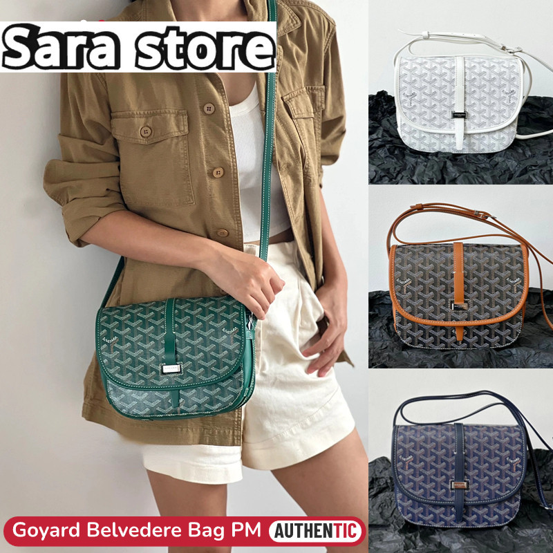 New Goyard Belvedere Shoulder Bag PM size Unisex กระเป๋าสะพายข้าง