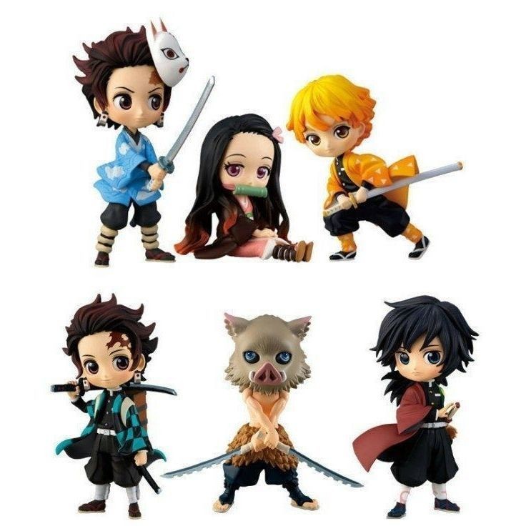 【สินค้าหลวม】ฟิกเกอร์ Demon Slayer Bandai Qposket Petit series สําหรับตกแต่งโต๊ะ เก็บสะสม