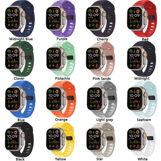 ซิลิโคนสมาร์ทนาฬิกาสายคล้องคอ Series 11 10 9 8 7 6 5 สำหรับ แอปเปิ้ลดู Iwatch Ultra/SE 3 2 46mm 49mm 45mm 41mm 44 40 42