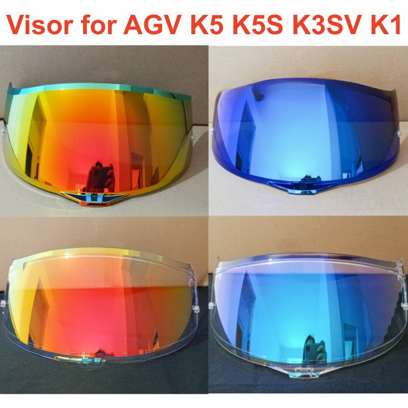 (FT) กระจกกันลม อุปกรณ์เสริม สําหรับหมวกกันน็อครถจักรยานยนต์ AGV K5 k5S K5-S K3SV K3-SV K1 K1S Compa