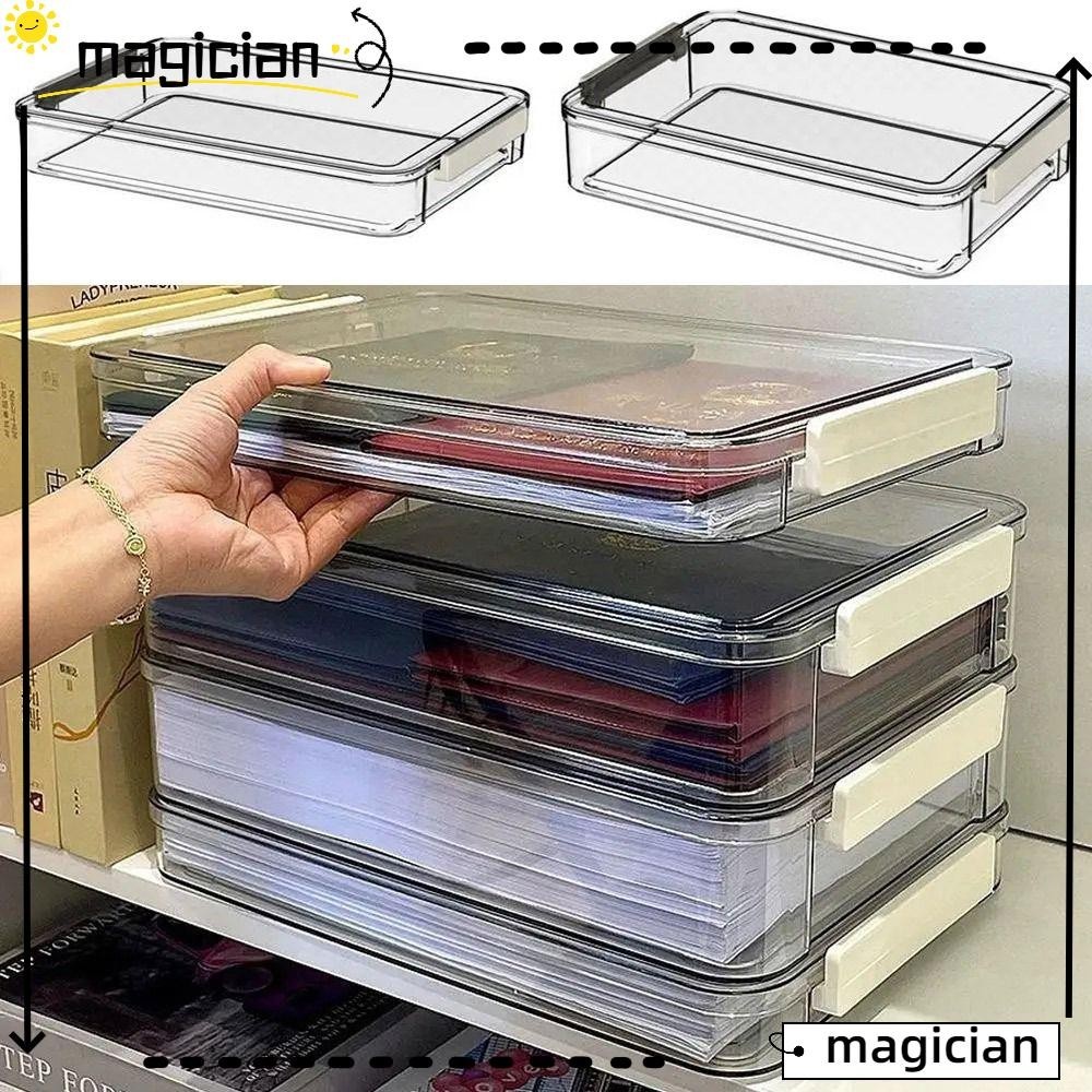 Mag กล่องพลาสติก ขนาด A4 แบบพกพา ทนทาน สําหรับใส่เอกสาร กระดาษ A4 1 ชิ้น