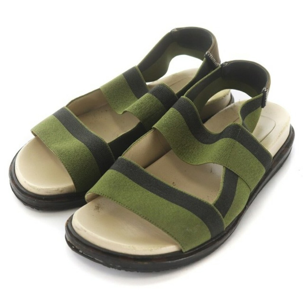 Marni MARNI รองเท้าแตะ ส้นแบน 23.0 ซม. สีเขียว ส่งตรงจากญี่ปุ่น มือสอง
