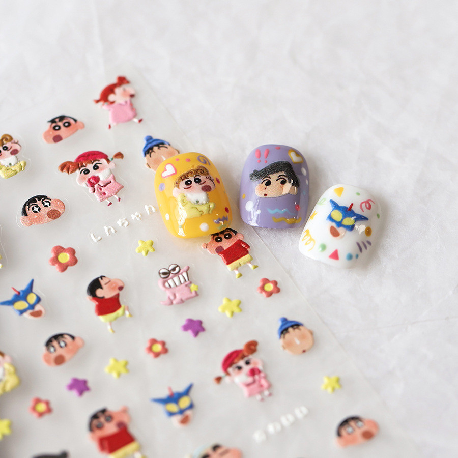 [Meow.Sensei] สติกเกอร์ ลายการ์ตูนน่ารัก สไตล์ญี่ปุ่น สําหรับติดตกแต่งเล็บ DP-340