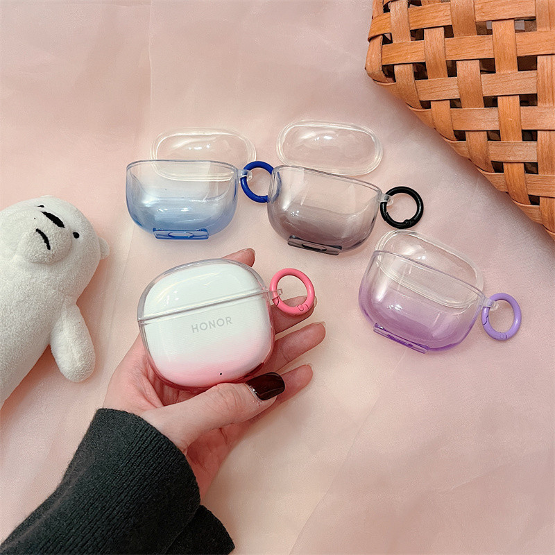เคสหูฟัง Honor EarBuds X6 เคส Case เคสหูฟัง แบบใส ไล่โทนสี สําหรับ