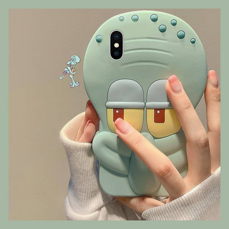 Suitable for Apple Xr Phone Case Iphone8plus Cute 7 Octopus 6S Cartoon Xsma Fun Se2 Three-Dimensional X7QZ