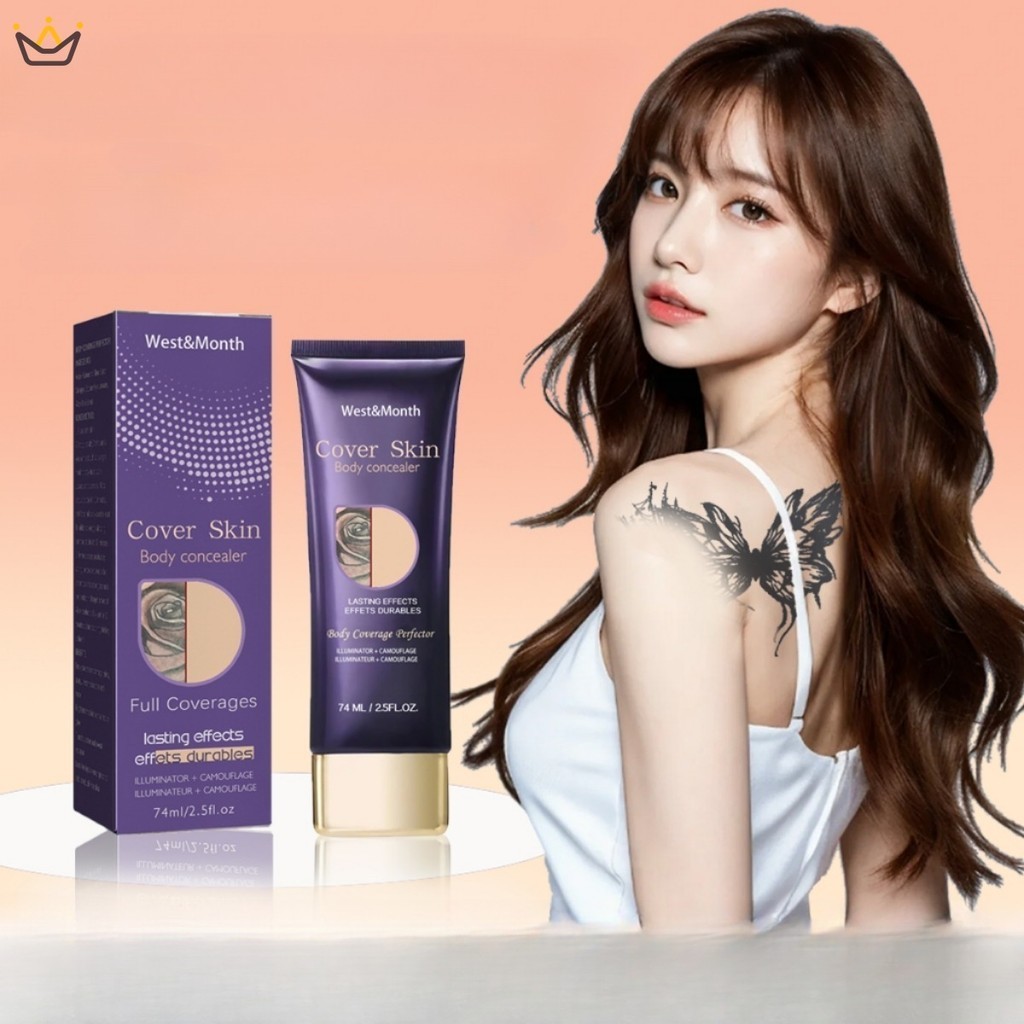 【YUE】คอนซีลเลอร์รอยสัก กันน้ํา 74 มล. สําหรับรอยสักจุดด่างดํา รอยแผลเป็น ปกปิดรอยสัก แต่งหน้า ใช้กับผิวกาย ขา