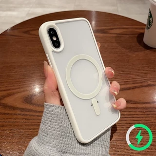 เคสโทรศัพท์มือถือแบบแข็ง ใส กันกระแทก เรียบง่าย หรูหรา สําหรับ iPhone X XR XS Max 7 8 Plus 11 12 Pro Max 13 Mini 12 Mini