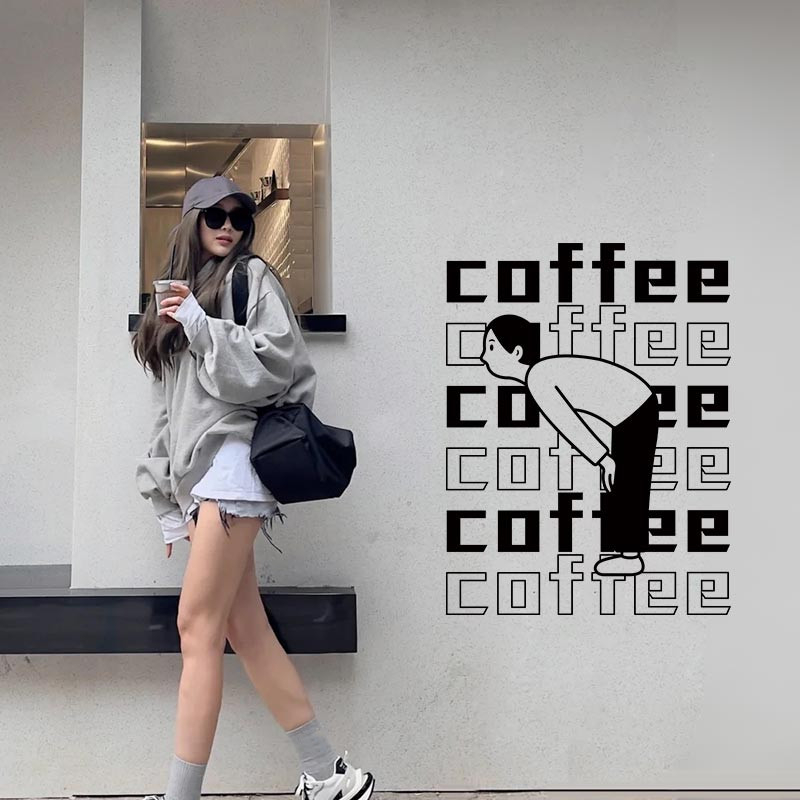สติกเกอร์ ลาย Welcome รูปโบว์ ตัวอักษรภาษาอังกฤษ สําหรับตกแต่งผนัง กระจก หน้าต่าง ประตู ร้านกาแฟ