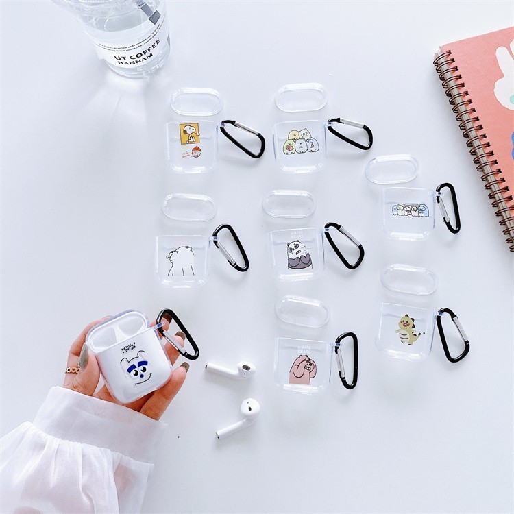 🔥ส่งจากไทย🔥หมีน่ารักกระต่าย AirPods1/2 การ์ตูน TPU Case AirPods ปลอกหุ้มสัตว์น่ารักหูฟัง AirPodsปลอกซิลิโคนอ่อนใส#A14