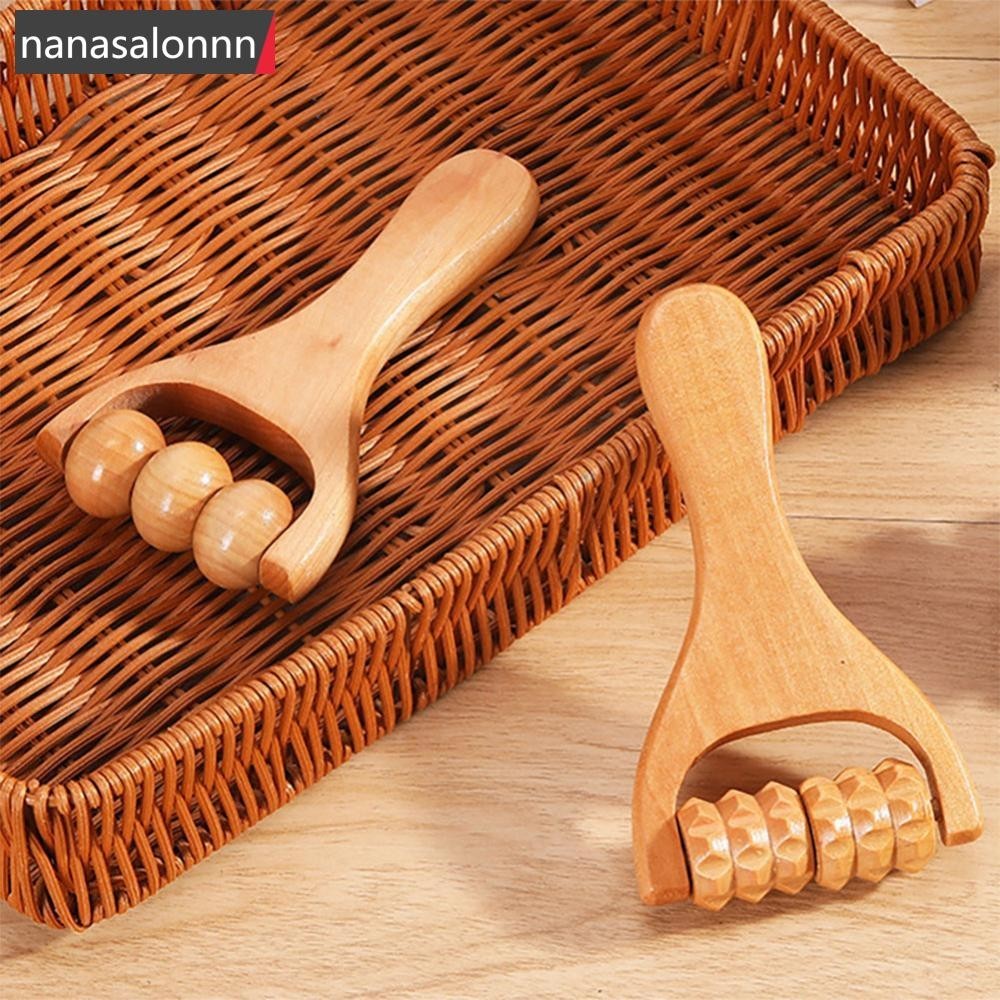 Nanasn| ลูกกลิ้งไม้ สําหรับนวดบําบัดร่างกาย J2K5
