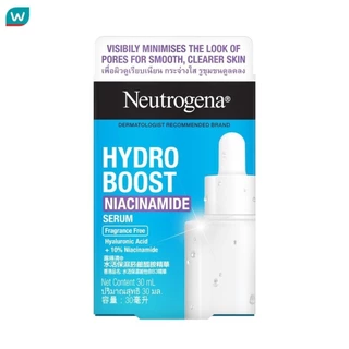 Neutrogena นูโทรจีนา ไฮโดร บูสท์ ไนอะซินาไมด์ เซรั่ม 30 มล. เซรั่ม ผิวดูเรียบเนียน กระจ่างใส
