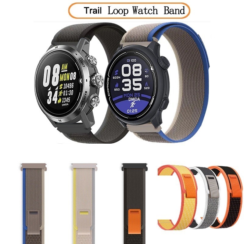 สายไนลอนเปลี่ยนสําหรับนาฬิกา 20/22 มม. Trail Loop รองรับ COROS PACE 2/3/4/APEX 2 Pro/APEX/APEX4/VERTIX/42/46 มม.