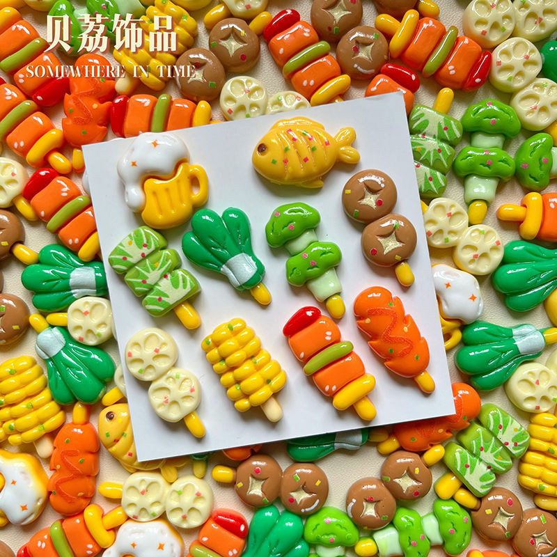 [100 ชิ้น พร้อมส่ง] เบียร์จําลอง เบเกอรี่ สตริง เรซิน เครื่องประดับ diy กาวครีม เคสโทรศัพท์ กิ๊บติดผม รองเท้า ตกแต่ง บ้าน อุปกรณ์ประกอบฉาก