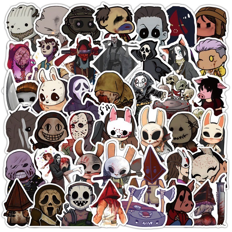 Z&m สติกเกอร์ Dead By Daylight สําหรับติดตกแต่ง สติกเกอร์รูปลอก กันน้ํา สําหรับของเล่น 50 ชิ้น/ชุด