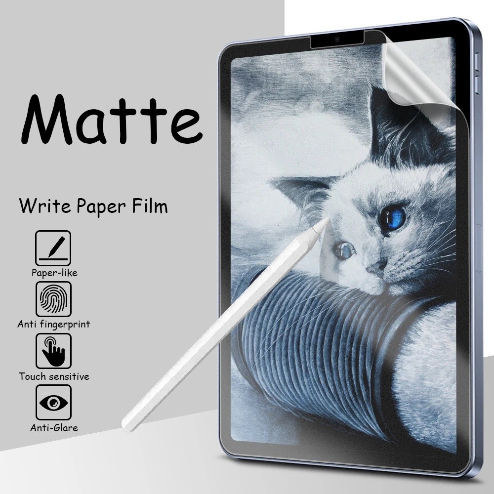 กระดาษฟิล์มเช่นสําหรับ Redmi Pad SE 4G (2024) 8.7" Matte PET วาดกระดาษฟิล์มป้องกันหน้าจอสําหรับ Redm