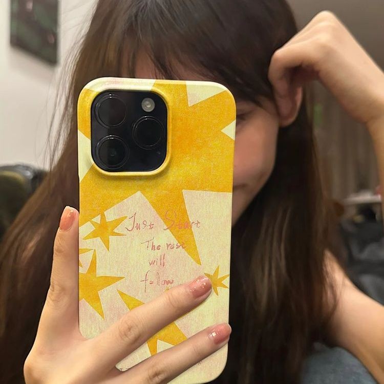 ประกายดาวเหมาะสําหรับiPhone 16 13ProMax 15ProกันกระแทกXR 11 12 14Plusครึ่งแพ็คป้องกันกรณี7 8 plus 16