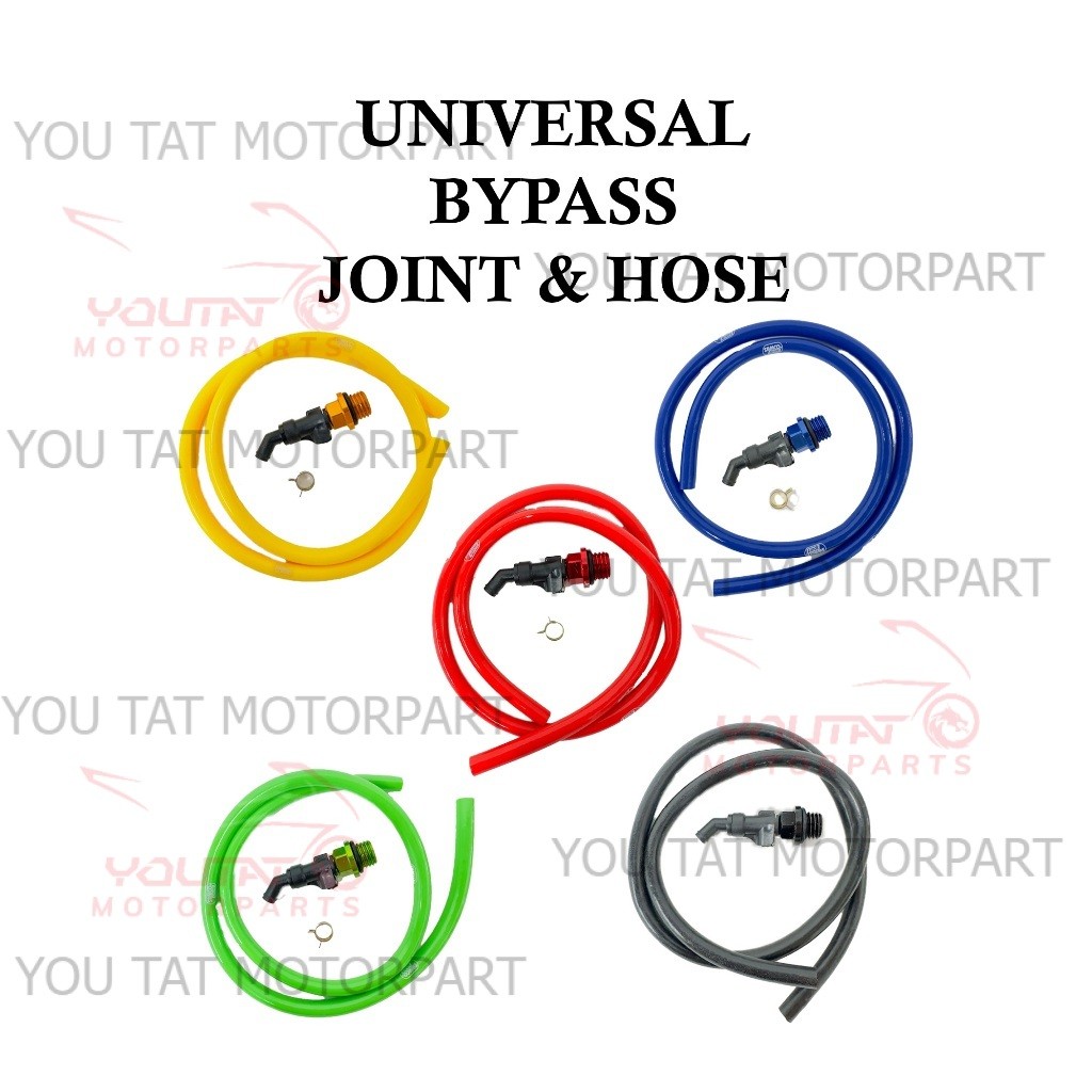 UNVERSAL BYPASS SET BYPASS JOINT HEAD & HOSE SAMCO SPORT BYPASS HOSE YAMAHA HONDA EX5 WAVE125 LC135 