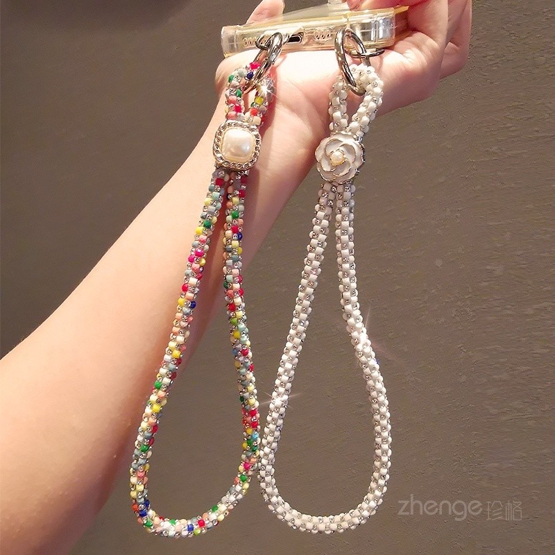 [พีดีเอ็ม] กระพริบเพชรเชือกเส้นเล็กโทรศัพท์มือถือความรู้สึกระดับไฮเอนด์สายรัดข้อมือเครื่องประดับกรณีโทรศัพท์มือถือแขวนโซ่สไตล์สั้นแบบพกพาโซ่คลิปเคสโทรศัพท