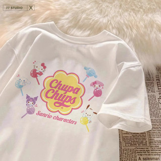 COD（จัดส่งภายใน 24 ชั่วโมง）เสื้อยืด oversize ลายการ์ตูน cott…