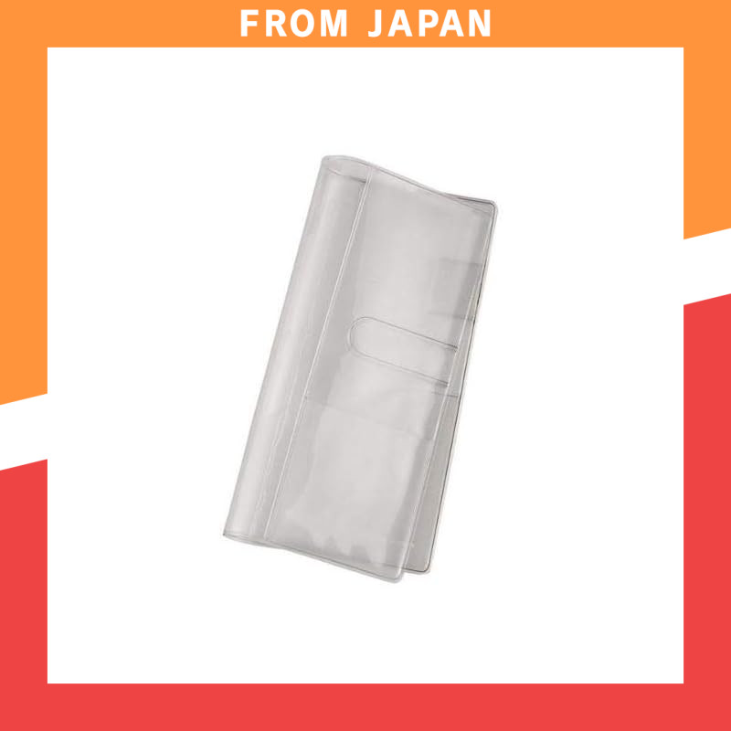 Hobonichi Techo Vinyl Cover for Weeks, Transparent, 20.4cm wide × 19.5cm tall, Cover-on-Cover for We