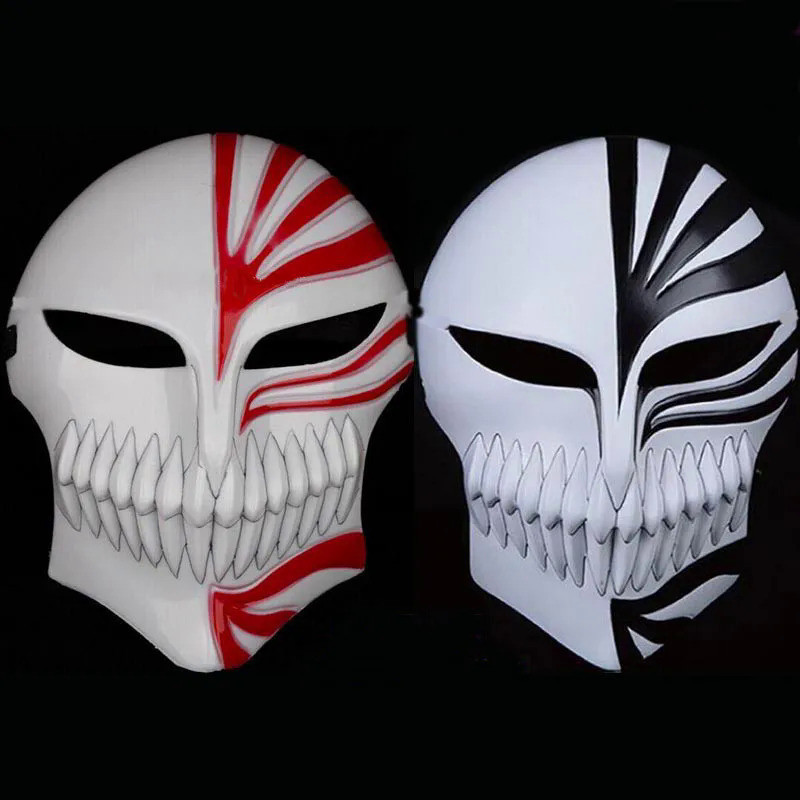 Death Ichigo Kurosaki Bleach Mask Christmas Dance Masquerade Party Cosplay Halloween Full Face Black
