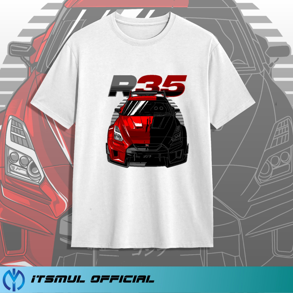 KATUN R35 Racing Automotive Car T-Shirt IM03(18) ผ้าฝ้ายหวี