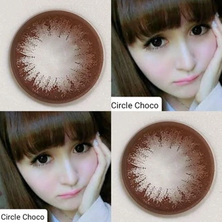 คอนแทคเลนส์ บิ๊กอาย รุ่น Circle Choco/น้ำตาลเข้ม มีค่าสายตา (0.00)-(-10.00) เปลี่ยนแทนทุกเดือน