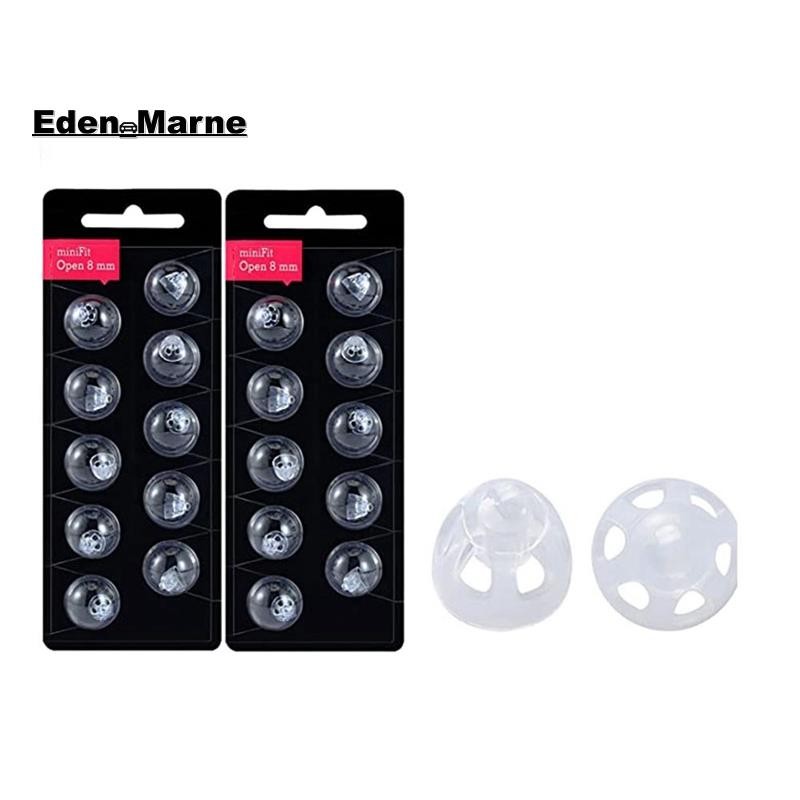 [Eden_Marner]โดมเครื่องช่วยฟัง Resound โดมเครื่องช่วยฟังสําหรับ MiniFit Open Vent Domes: 2 แพ็ค (8 ม