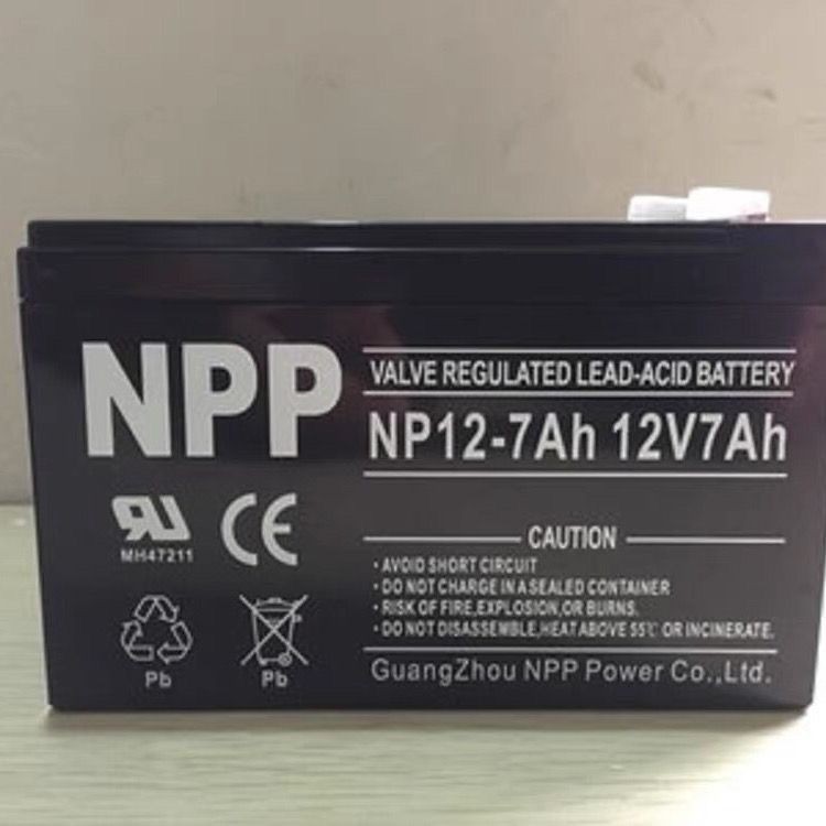 แบตเตอรี่ NP12-7 12V7AH แบตเตอรี่ตะกั่วกรดที่ไม่ต้องบำรุงรักษา แบตเตอรี่สำหรับการดับเพลิง ลิฟต์ แบตเ
