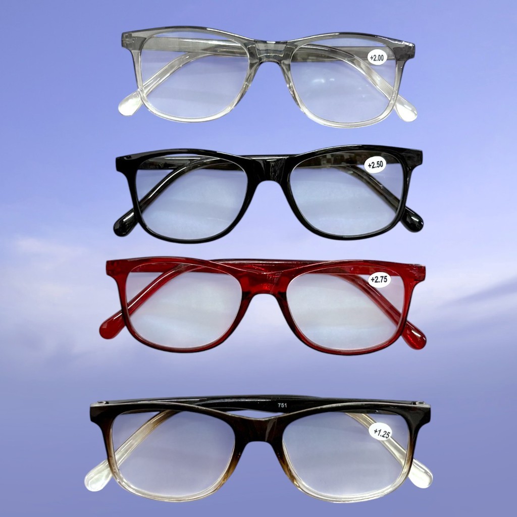 แว่นตาอ่านหนังสือ สายตายาว ป้องกันความเมื่อยล้า ค่าสายตา +1.0 1.5 2.0 2.5 3.0 3.5 4.0  สําหรับผู้ชายและผู้หญิง - รูปที่ 4