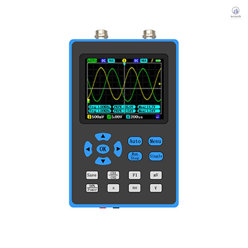 Dso2512g 120M Bandwidth แบบพกพามือถือ Dual Channel Oscilloscope 2.8 นิ้วจอแสดงผล 10mV ขั้นต่ําความไว