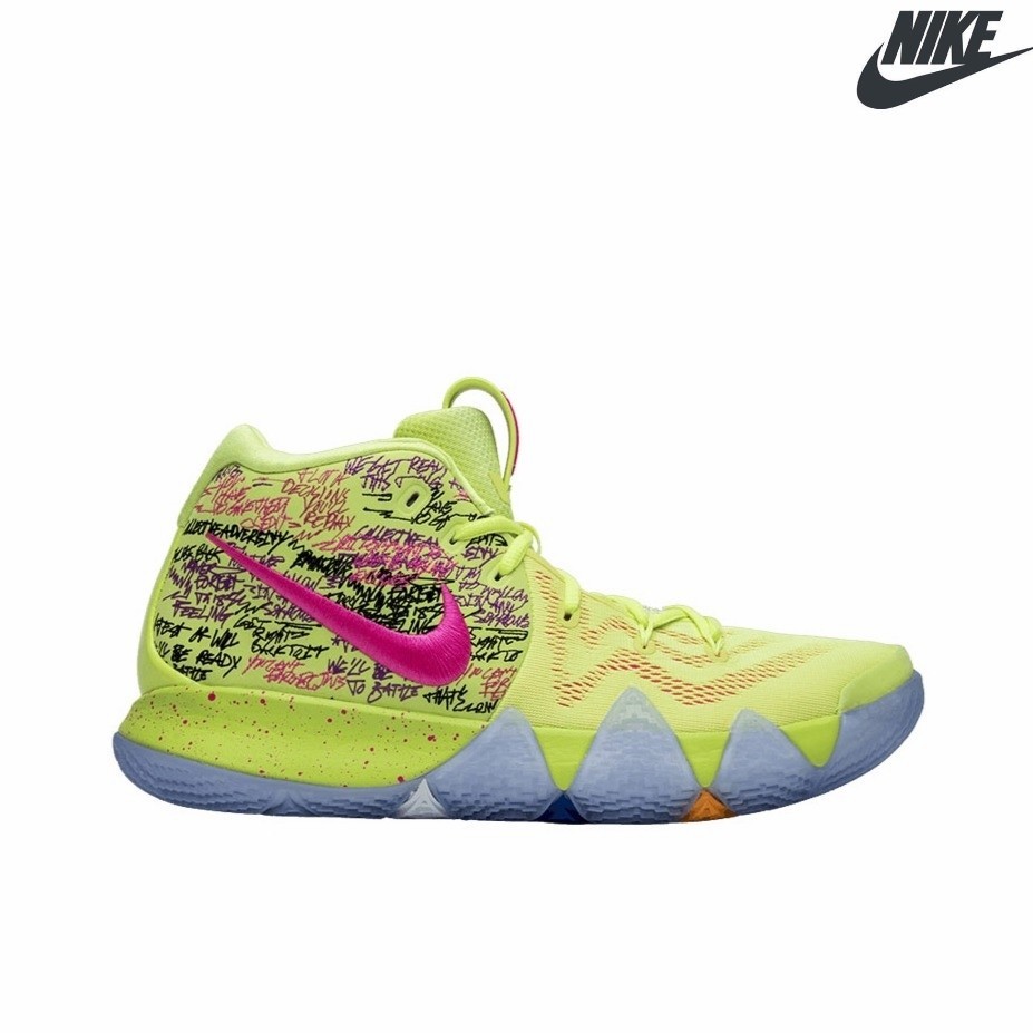 Nike Kyrie 4 ผ้าใบ บาสเก็ตบอล กันลื่น ทนต่อการสึกหรอ สวมใส่สบาย สําหรับผู้ชาย และผู้หญิง รองเท้า li
