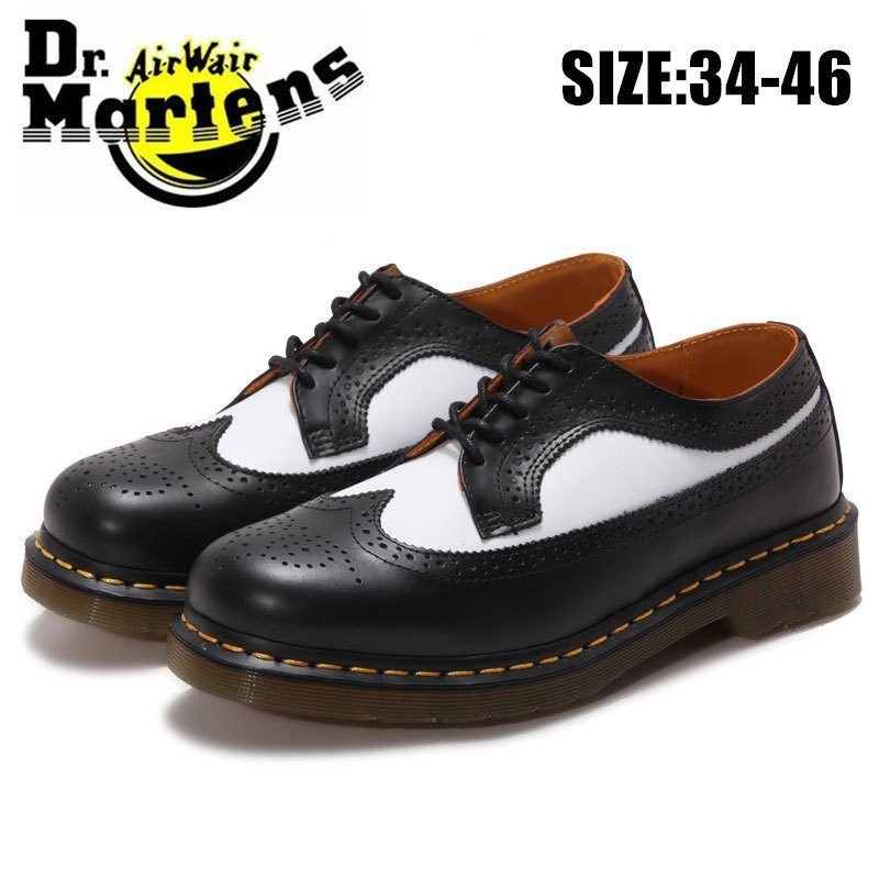 [ของแท้] Dr.martens Martins รองเท้าหนังวัว ทรงหลวม สไตล์คลาสสิก สําหรับผู้ชาย และผู้หญิง 5hed 34-46 