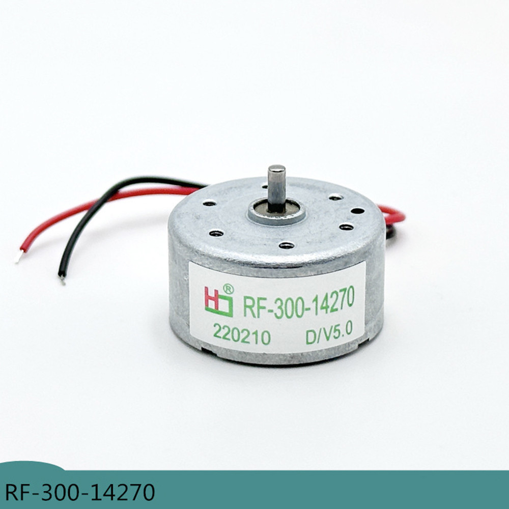 มอเตอร์ DC Micro RF-300-14270 พลังงานแสงอาทิตย์ DC 3V 4.5V 5V มอเตอร์ USB เครื่องยนต์ความเร็วสูง 9000RPM 2 มม.สําหรับรุ่นของเล่นแปรงมอเตอร์ CD Player