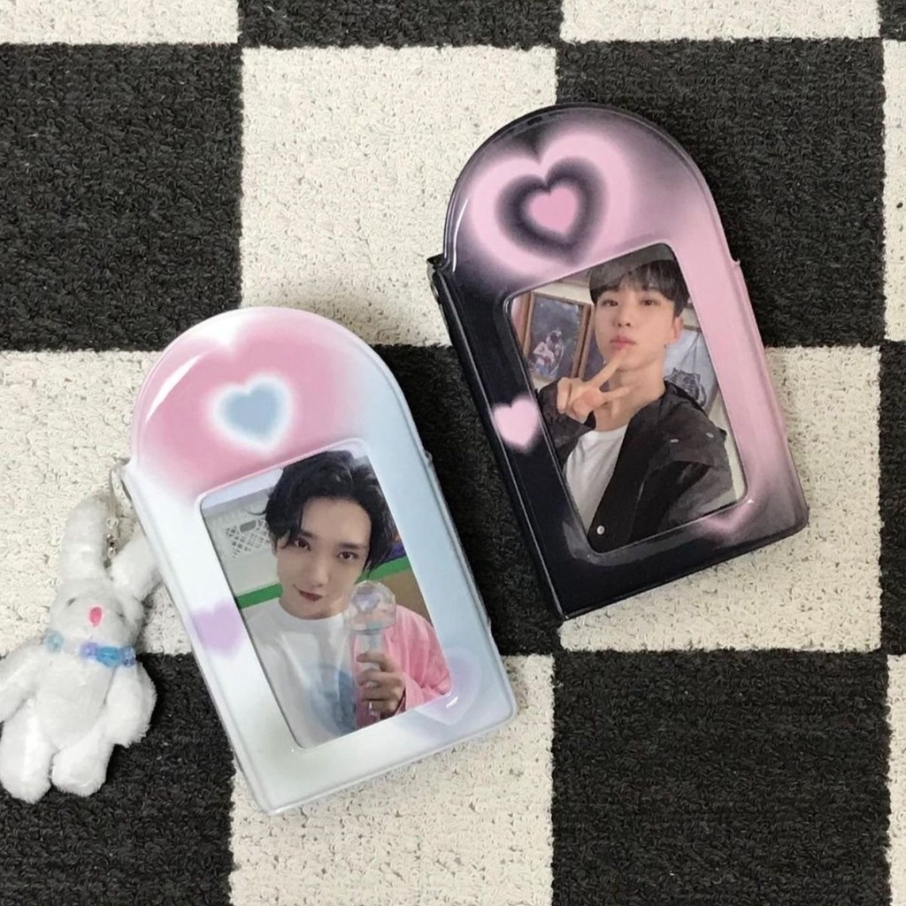 Lazy bear พร้อมส่ง แฟ้มกระดุม หัวใจเขียว ใหม่ อัลบั้มรูป โพลารอยด์ 3นิ้ว collect book แฟ้มสะสมการ์ด แฟ้มเก็บการ์ด