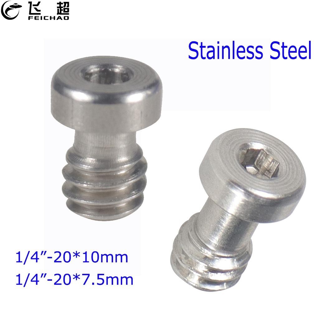 Feichao สกรูกล้องดิจิทัล 1/4 นิ้ว -20 พร้อมสกรูหัวกลม ปลดเร็ว สําหรับขาตั้งกล้อง